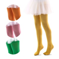 Collants pour enfants aux couleurs unies