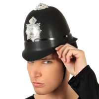 Casque de policier noir