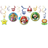 Pendentifs décoratifs de Super Mario - 12 unités