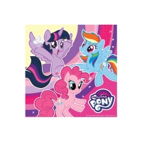 Serviettes de My Little Pony de 16,5 x 16,5 cm - 20 unités