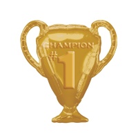 Ballon silhouette XL de coupe des Champions de Football de 71 x 63 cm - Anagram