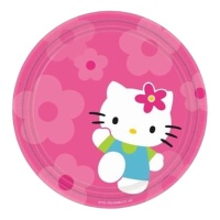 Assiettes Hello Kitty de 23 cm - 8 unités