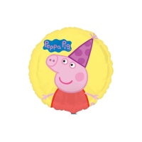 Ballon Peppa Pig jaune de 43 cm - Anagram