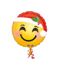 Ballon d'Émoji Père Noël de 43 cm - Anagram