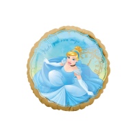 Ballon princesse Cendrillon avec bord doré 43 cm - Anagramme