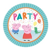 Assiettes Peppa Pig Party de 23 cm - 8 unités