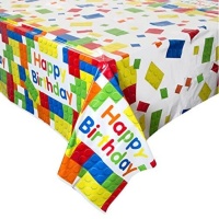 Nappe de Lego Joyeux Anniversaire - 1,37 x 2,13 m