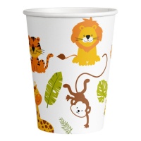 Gobelets Happy Jungle de 250 ml - 8 unités