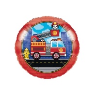 Ballon rond de pompiers de 45 cm - Creative Converting