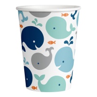 Verres Little Whale de 250 ml - 8 unités