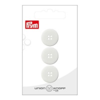 Boutons blancs avec 4 trous de 1,8 cm - Prym - 3 unités