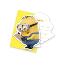 Invitations des Minions - 6 unités