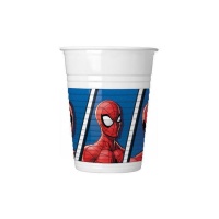 Verres de l'incroyable Spiderman de 200 ml - 8 unités