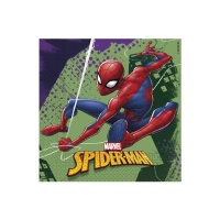 Serviettes de l'incroyable Spiderman de 16,5 x 16,5 cm - 20 unités