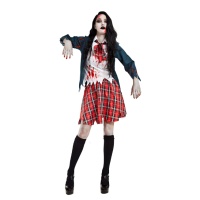 Costume d'écolière zombie pour femmes