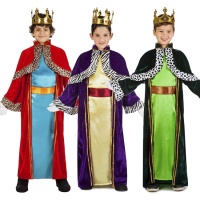 Costume de Roi Mage de couleurs pour enfants