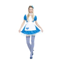 Costume d'Alice avec bas pour femme