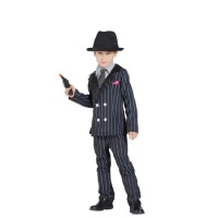 Déguisement de gangster noir pour enfant