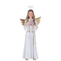 Costume d'ange avec ailes dorées pour enfant