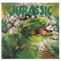 Serviettes de Dinosaures Jurassic de 16,5 cm - 20 unités