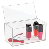 Organisateur de maquillage de 20,3 x 10,2 x 10,2 cm avec couvercle