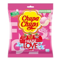 Chupa Chups au goût mixte fraise - 10 unités