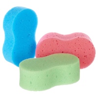 Eponges de bain de couleurs assorties - 3 unités