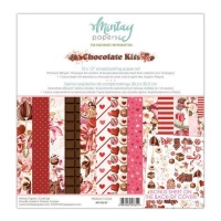 Kit de papiers scrapbooking de Chocolate Kiss - Mintay papers - 12 feuilles