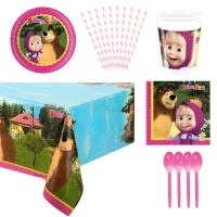 Pack pour fête de Masha et Michka - 8 personnes