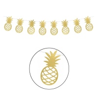 Guirlande d'ananas dorés - 2,00 m