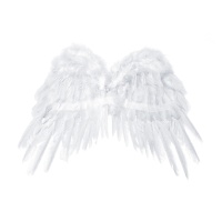 Ailes blanches en plumes pour enfants - 53 X 37 cm