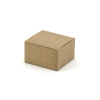 Boîte carrée kraft de 6 cm - 10 unités