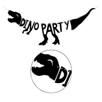 Guirlande de Dino Party de 90 cm - 1 unité