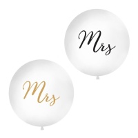 Ballon en latex géant Mrs de 90 cm - PartyDeco - 1 unité