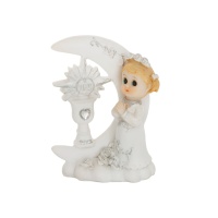 Figurine pour gâteau de ma première communion avec décoration fille - 9 cm