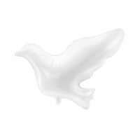 Ballon silhouette XL Colombe blanche de 77 x 66 cm - PartyDeco