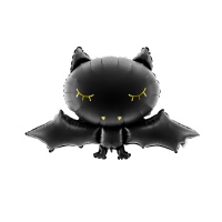 Ballon silhouette XL de Chauve-souris noir de 80 x 52 cm - PartyDeco