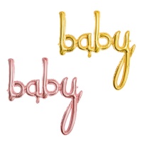 Ballon lettres Baby de 73,5 x 75,5 cm - PartyDeco