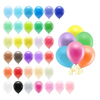 Ballons en latex de 26 cm pastel biodégradable - PartyDeco - 100 unités