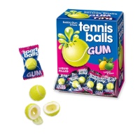 Chewing-gum balle de tennis rempli de liquide - paquet individuel - Fini - 200 unités