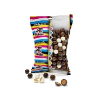 Mini boules de céréales enrobées de 3 chocolats - 85 gr