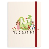 Carnet de Sant Jordi de 19 x 13 x 1,5 cm - 1 unité