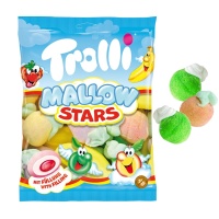 Guimauves fourrées en forme de fruits - Étoiles de guimauve Trolli - 150 gr