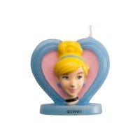 Bougie 3D de Cendrillon de 5 cm - 1 unité