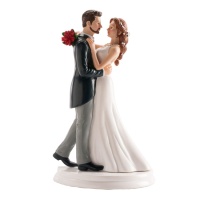 Figure de mariée pour gâteau de mariage - 21 cm