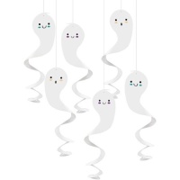 Pendentifs de fantômes de 70 cm - 6 unités