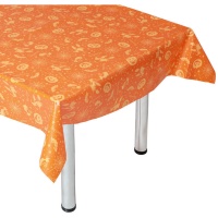 Nappe orange avec citrouilles de 1,32 x 1,17 m