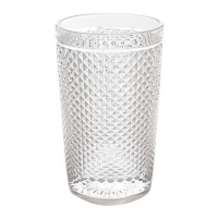 Verre de 350 ml en cristal gravé transparent