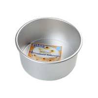 Moule rond extra profond en aluminium de 25 x 25 x 10 cm - PME