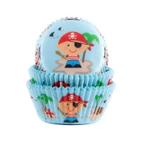 Capsules pour cupcakes de Pirates - House of Marie - 50 unités